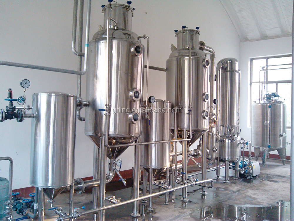 500l/H Stainless Steel Vacuum Single/Double /Triple Effect External Circulation Evaporator