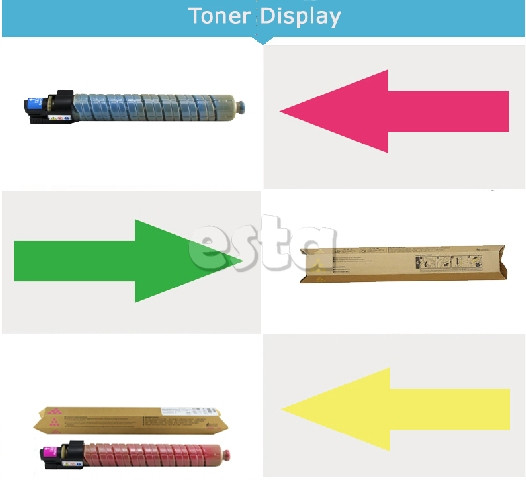 MP C2800 Cyan Ricoh Printer Toner Color Compatible Ricoh Aficio MP C3300
