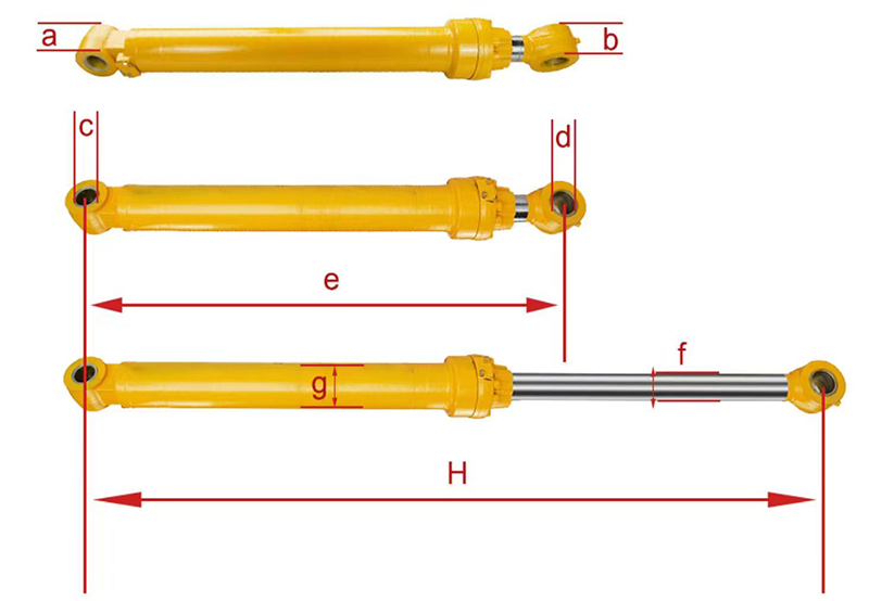400310-00336 400305-00420A Arm Bucket Hydraulic Cylinder for DX300LCA Construction Equipment