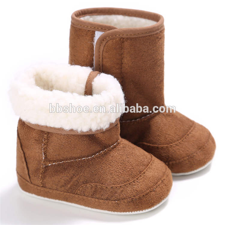 7 colors soft-sole Winter snow warm Walking shoes Newborn toddler baby fur boot