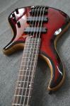 4 string electric bass guitar Natural Alder body Maple neck through body