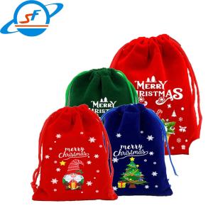 Quality xinhe SF Christmas gift bag Candy bag Holiday Surprise Santa gift bag wholesale