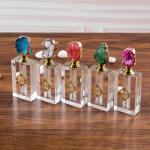 Wedding Gift Crystal Perfume Bottle 6ml Essential Oil Crystal Bottle With Agate