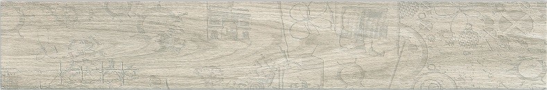 8" X 48" Size Old Wood Design Indoor Porcelain Tiles / Inkjet Printing Wood Porcelain Tile