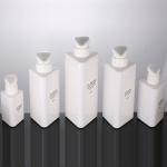 Wholesale 100ml 200ml 300ml Triangle Shape Recycle Plastic Pet Lotion Container