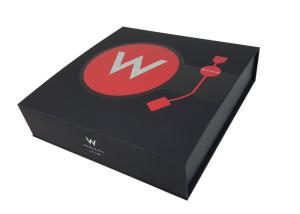 Quality Factory Direct Manufacture Black Color Cardboard Box Logo OEM Design Printing Book Shape Box with Magnetic Closure wholesale