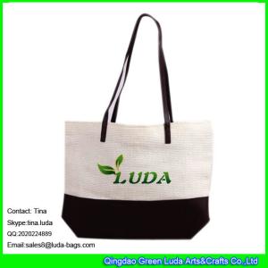 Quality LUDA promotion new coming paper straw bucket bag wholesale