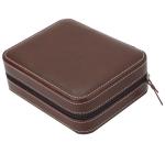 Luxury Watch Storage Case Zipper Closing , Watch Display Case Jewelry Decoration