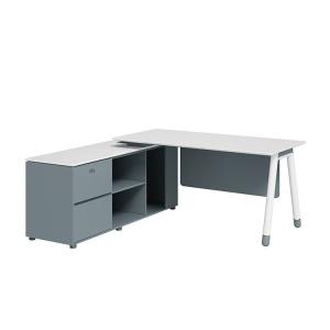 Quality Modern Lshaped Executive Desk Wooden Office Table For CEO Manager in Customized Colors wholesale