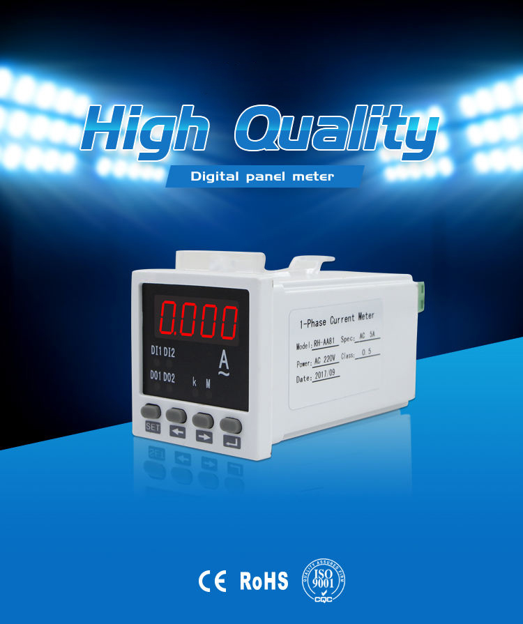 AC/DC Galvanometer LED Display CN-AA81 Single phase mean current meter