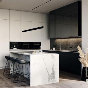 China Smart Home Plywood Modular Cupboard Wood Pvc Modern Design Drawer Sliding Basket Kitchen Pantry Cabinet Furniture Set on sale