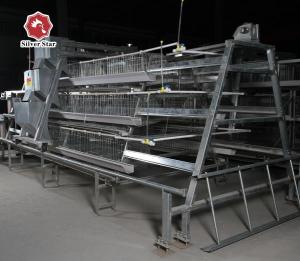 Quality Silver Battery Baby Chicken Metal Cage Manure Cleaning For Farm wholesale