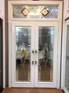 Quality decorative glass panel in wooden doors wholesale