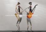 Decorative Metal Ornaments Iron Metal Musician Sculptures 9*11*28cm