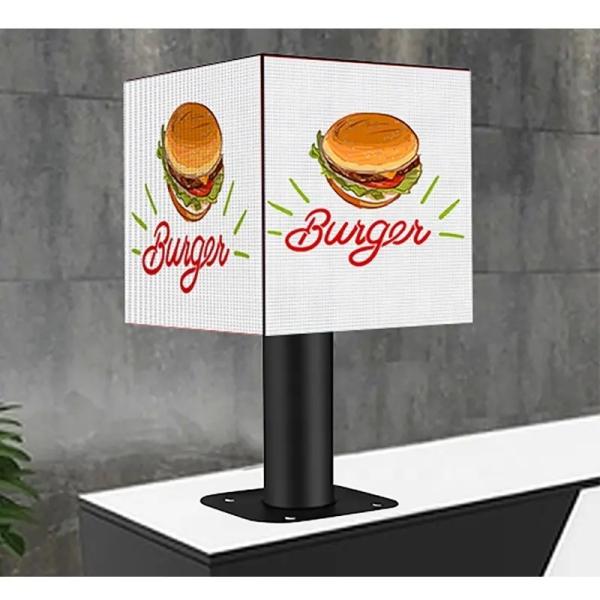 IP31 Magic Cube Commercial LED Display With Iron Sealed Cabinet And 1/32s