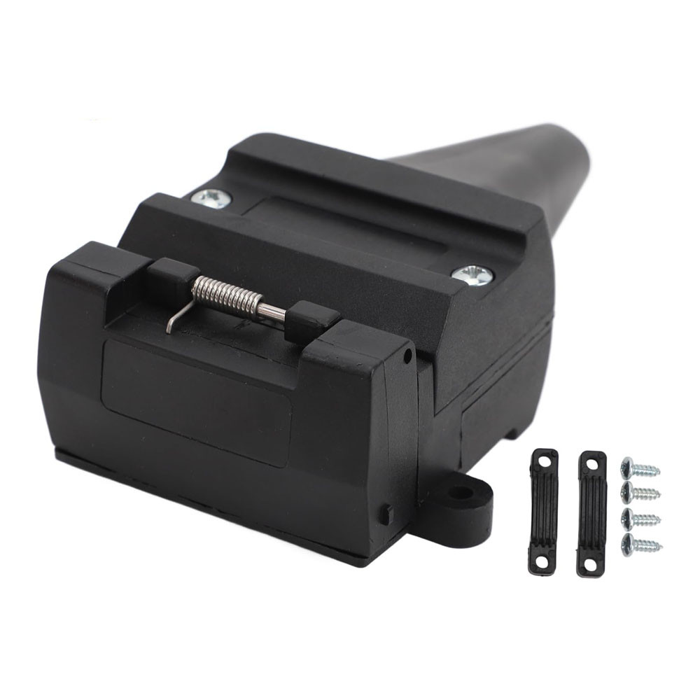 12V Car Trailer Adaptor Plug 12 Pin Female Flat Caravan With ABS And Brass Material