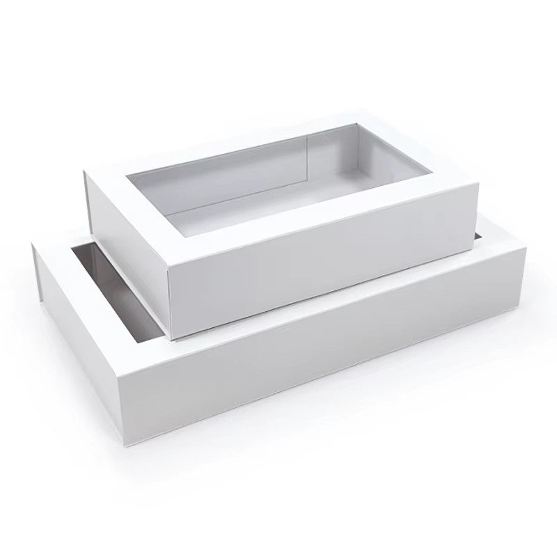 Rigid Cardboard Matt Art Collapsible Gift Custom Box Made of Art Paper and Cardboard Magnetic Gift Folding Box with Window