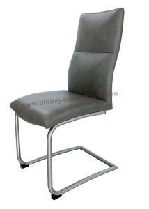 Quality Anli PU Polyurethane Upholstered Stainless Dining Chair Livingrooom Chair Leisure Chair wholesale