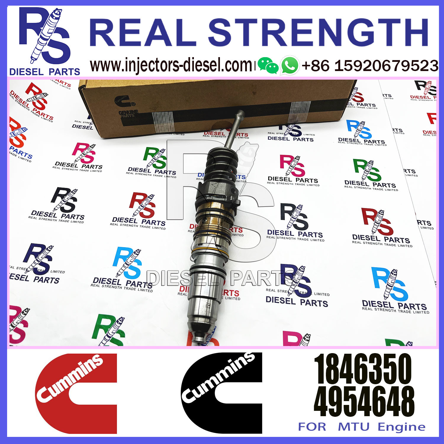 Diesel Engine Fuel Injector 4954646 579251 1846351 1846350 4954648 579261 570016