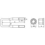 High-Strength U Bolts Q345B/40Cr/45 Steel Customizable Size