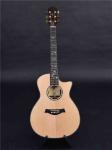 Full solid wood Customized solid spruce top acoustic guitar solid rosewood back