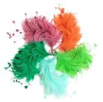 Event Party Supplies Feather Mounts Hackle Millinery Feather Flowers 15x30cm