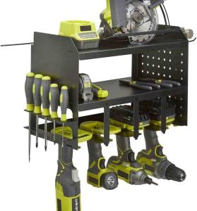 Quality Organize Your Workshop with Wall Mount Garage Drill Holder and Iron Storage Rack wholesale