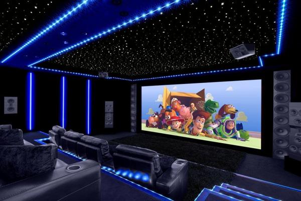 Magnetic Polyester Fiber Optic Star Ceiling Panels 9mm Thickness With Shooting