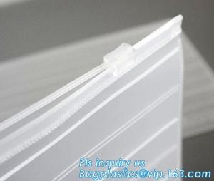 Quality slider zipper PVC plastic bag for packing bed sheet, Flat Zipper Top PVC Slider Zipper Bags For Towel Washing Goods Pack wholesale