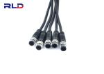 Metal Nut Locking Waterproof Cable Connector Male Female Extension Cable