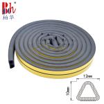 Self Adhesive EPDM Rubber Seals D Shaped For Warehouse Door 12*10mm