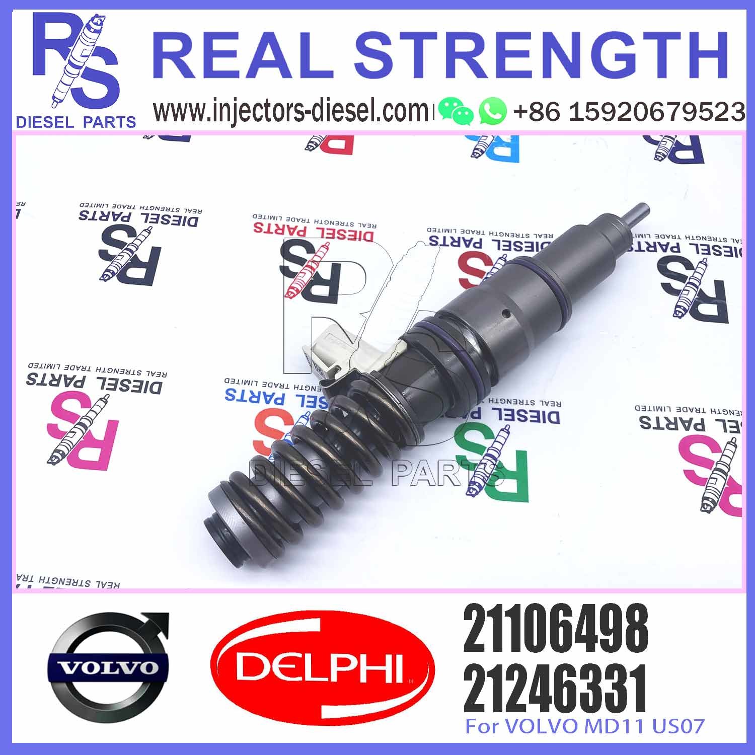 Diesel Fuel Common Rail Injector 21246331 BEBE4F03001 21106498 For E3.3 E3.4 E3.5 New Technology