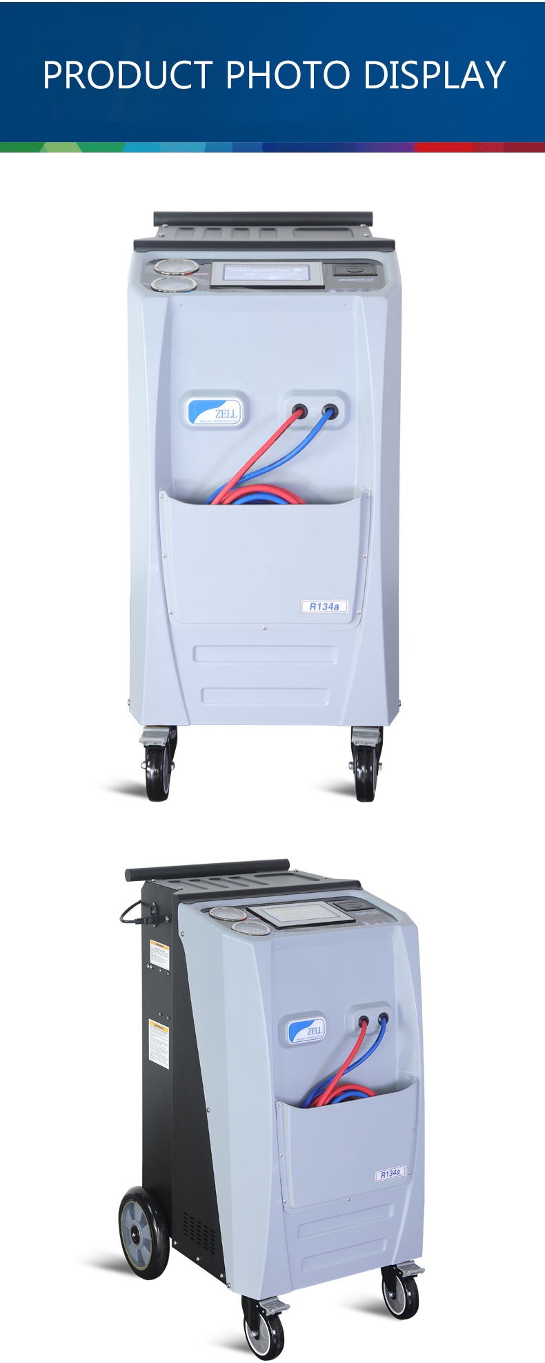 Refrigerant R134a AC Reclaiming Machine For Car Recovery Recycling Recharging