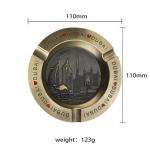 110*110MM Stylish Gold Color Round Shape Die Casting Zinc Alloy Metal Pocket