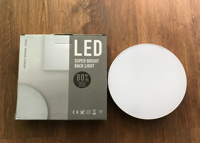 24W Slim Surface Mounted LED Panel Light Rimless Back Lighting 2000LM Aluminum