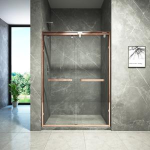 Quality Frameless Hinged Bifold Toughened Glass Shower Screen wholesale