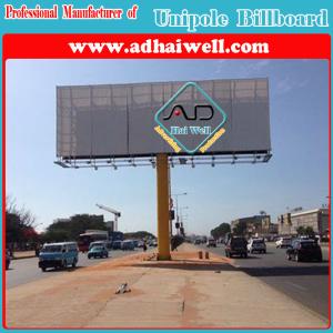 Quality Outdoor Advertising Unipole Billboard Display in Luanda Africa wholesale