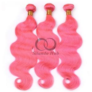 Quality Pink Body Wave Remy Human Hair Bundles Sew In Weave Bundles Brazilian Bundle Deals wholesale