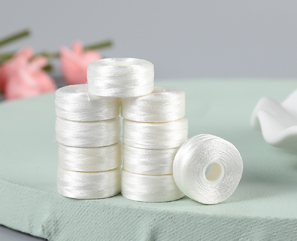 120Yard/cone Polyester Embroidery Thread Colored Pre-wound Bobbin Thread for Embroidery