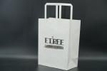 Versatile Custom White Paper Bags Packaging Paper Shopping Bags