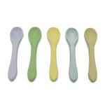 Ergonomicall Soft Tip Training FDA Silicone Feeding Spoon For Baby