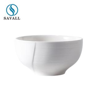 Quality OEM Japanese Style White Porcelain Noodle Soup Bowl wholesale
