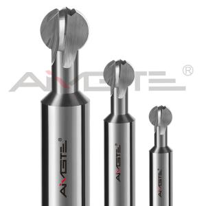 Quality H6 Custom End Mill 4xD 6xD Carbide Lollipop Cutter With Coating wholesale