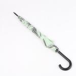 Ladies Windproof Curved Handle Umbrella 23 Inch Full Color Printing Customized