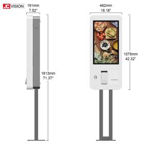 Quality Floor Stand 250nits 23in Touch Screen Kiosk 5ms 240VAC For Payment wholesale