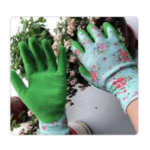 Quality Rubber Coated 15 Gauge Flower Knitting Children's Outdoor Use Gardening Gloves wholesale