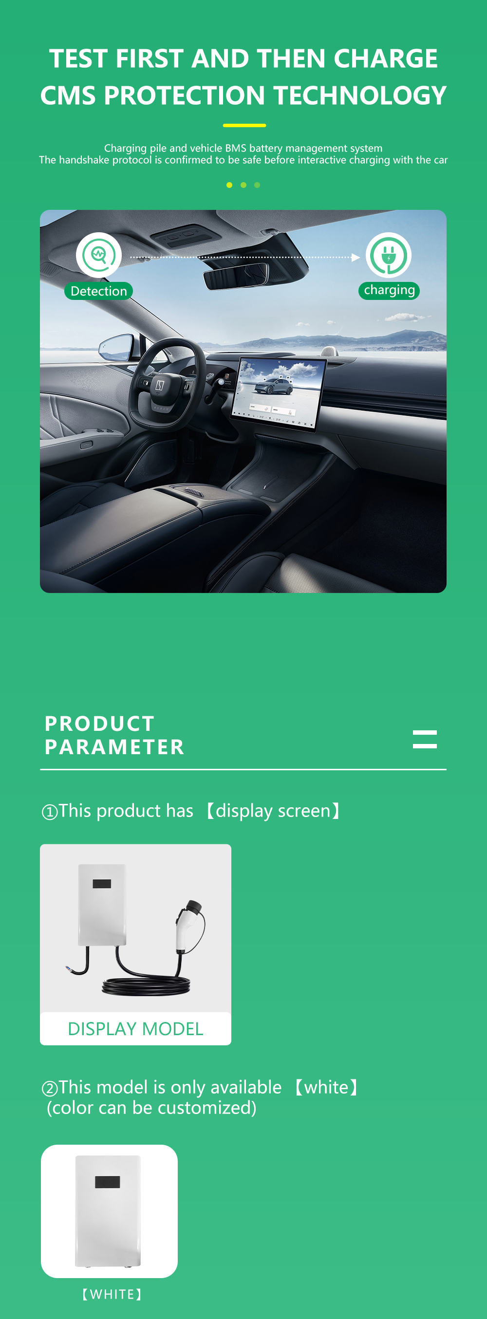 GBT DC 7KW EV Car Charger Wallbox Mounted EV DC Fast Charging Station for Fast and Safe Charging