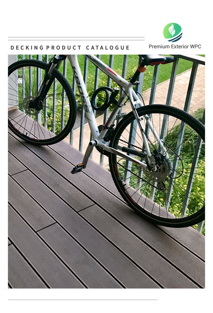 custom WPC Floor Decking Water Resistant Composite WPC Outdoor Panel