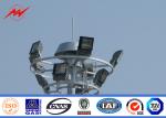 octagonal steel galvanization high mast light pole with platform 20 - 50 metres