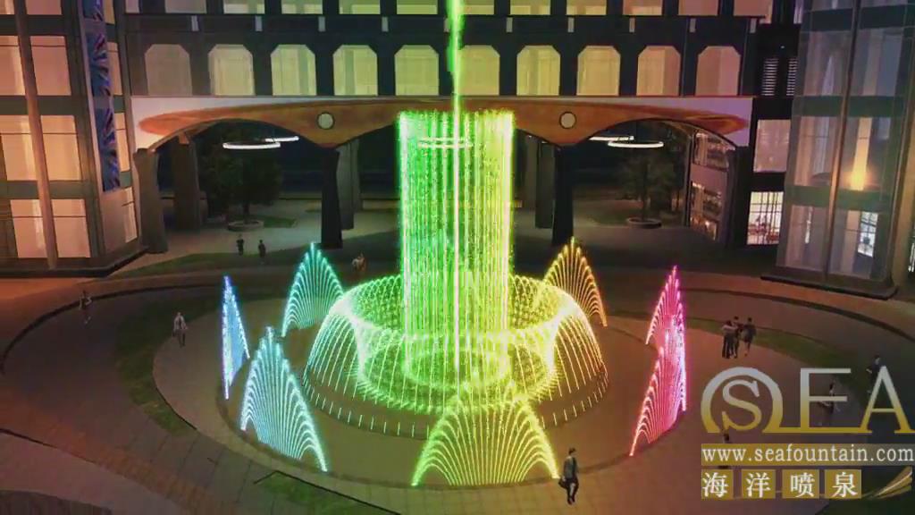 Custom Made Floor Fountains With Beautiful Video Stainless